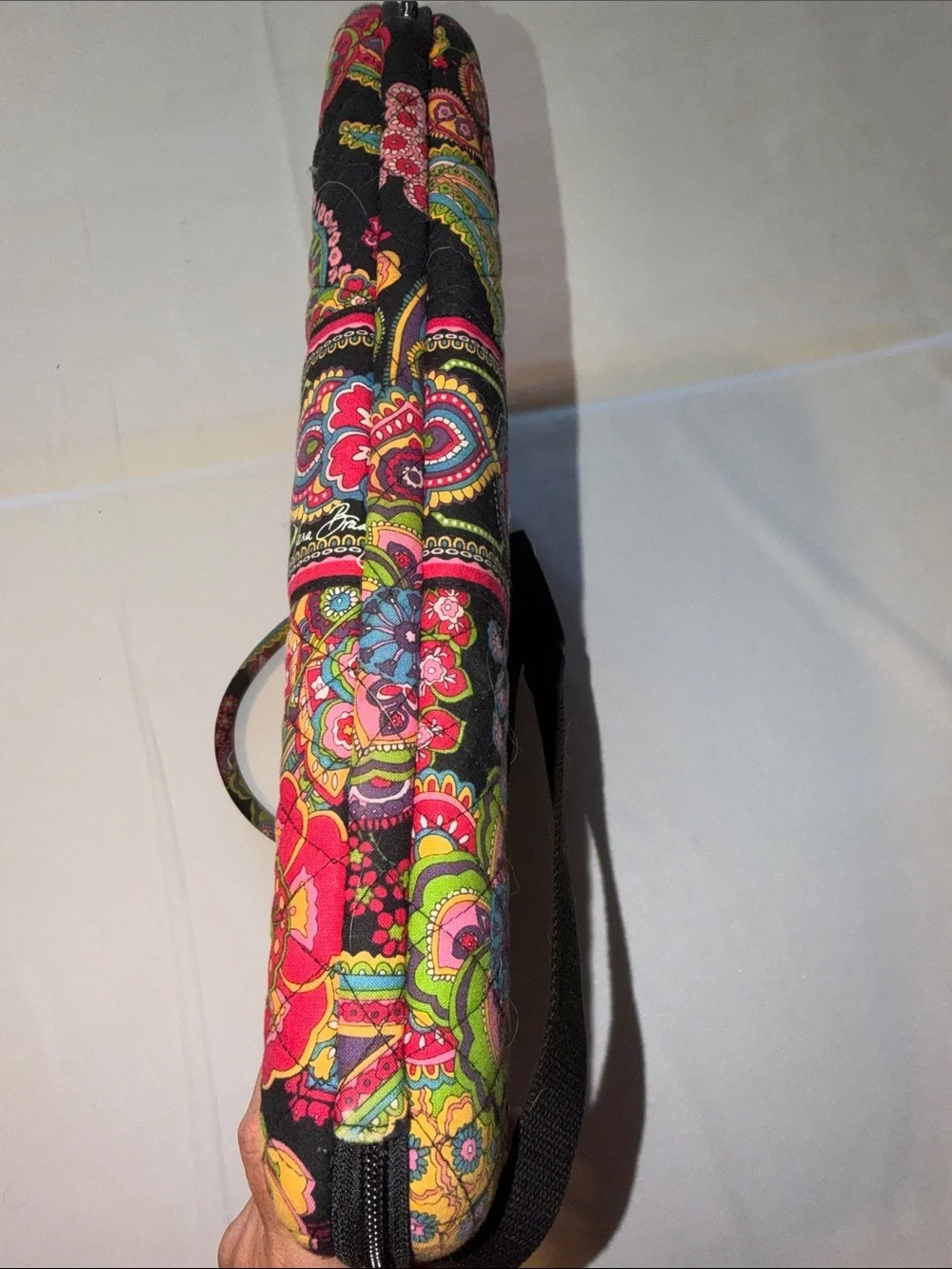 Vera Bradley Retired Hard Sided Laptop Case Shoulder Strap Symphony in Hue